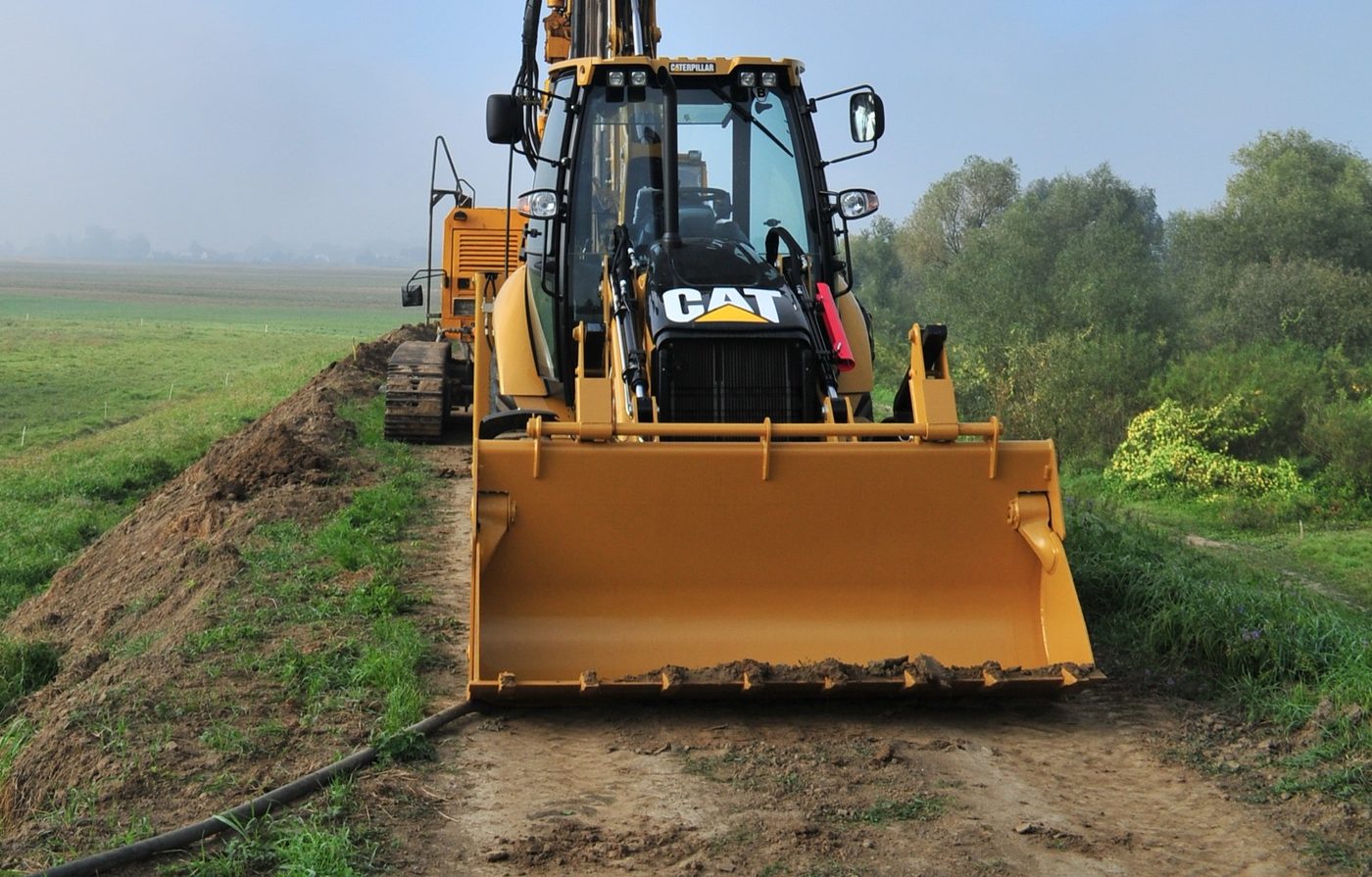 Koparkoładowarka CAT 428E – własny park PRGW Południe